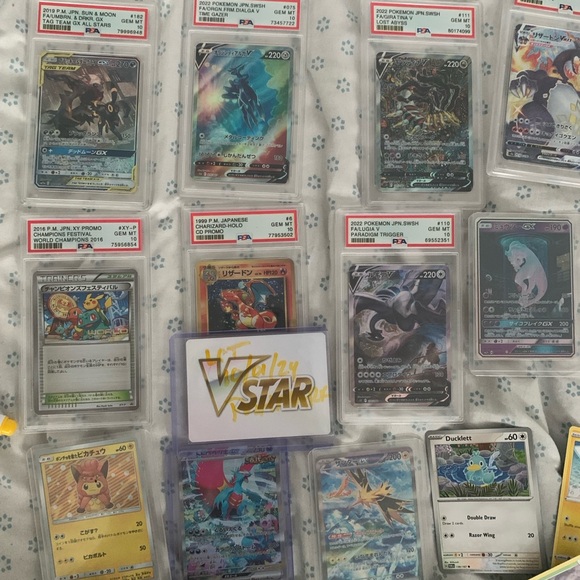 Pokmon big lot Psa 10 games loose cards holographic Games Pokmon big lot Psa 10 games loose cards holographic Games